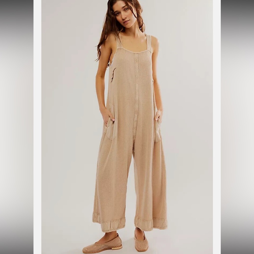 Free People FP One Callie One-Piece Jumpsuit – Size Large white/off white) - Picture 3 of 15